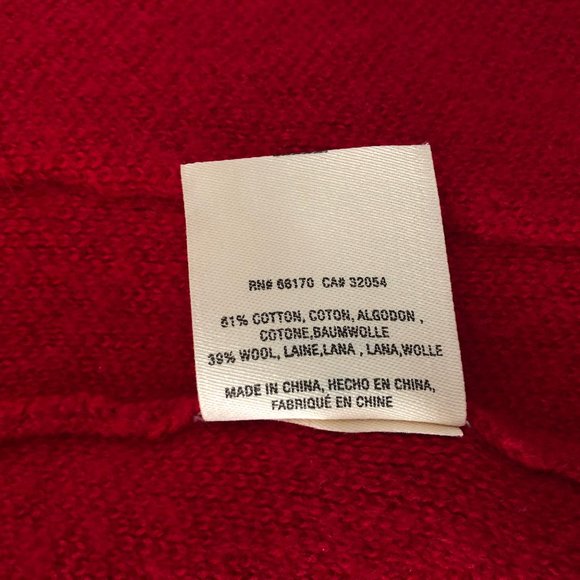 Anthropologie Moth Sandy Sweater Jacket M Red - Picture 11 of 11